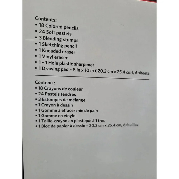 Artist’s Loft Wood Box Case-  Drawing Set 50 Pieces - Brand New - Picture 6 of 8